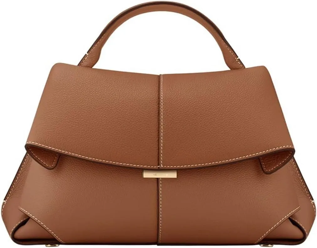 Fashion Leather Handbag for Women, Top Handle Bag, Designer Crossbody, Classic Hobo Purse with Adjustable Strap.