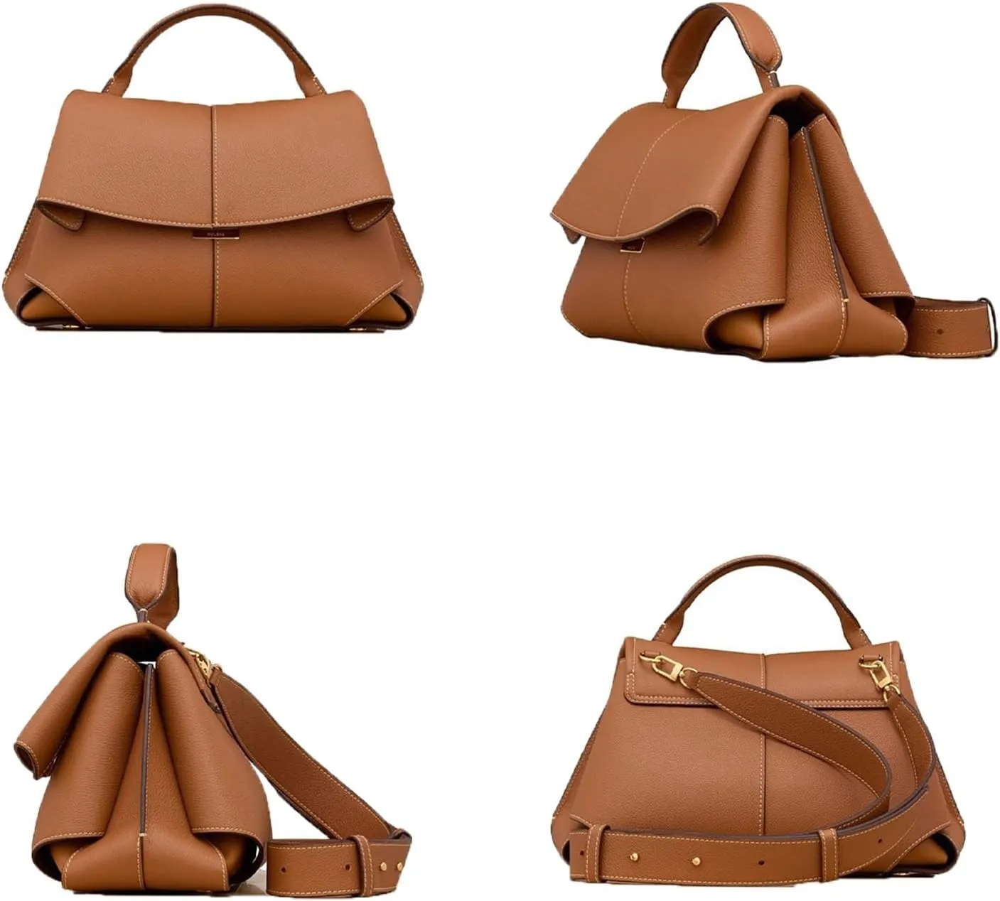 Fashion Leather Handbag for Women, Top Handle Bag, Designer Crossbody, Classic Hobo Purse with Adjustable Strap.