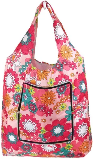 Foldable Handy Shopping Bags Printing Reusable Recycle Storage Handba
