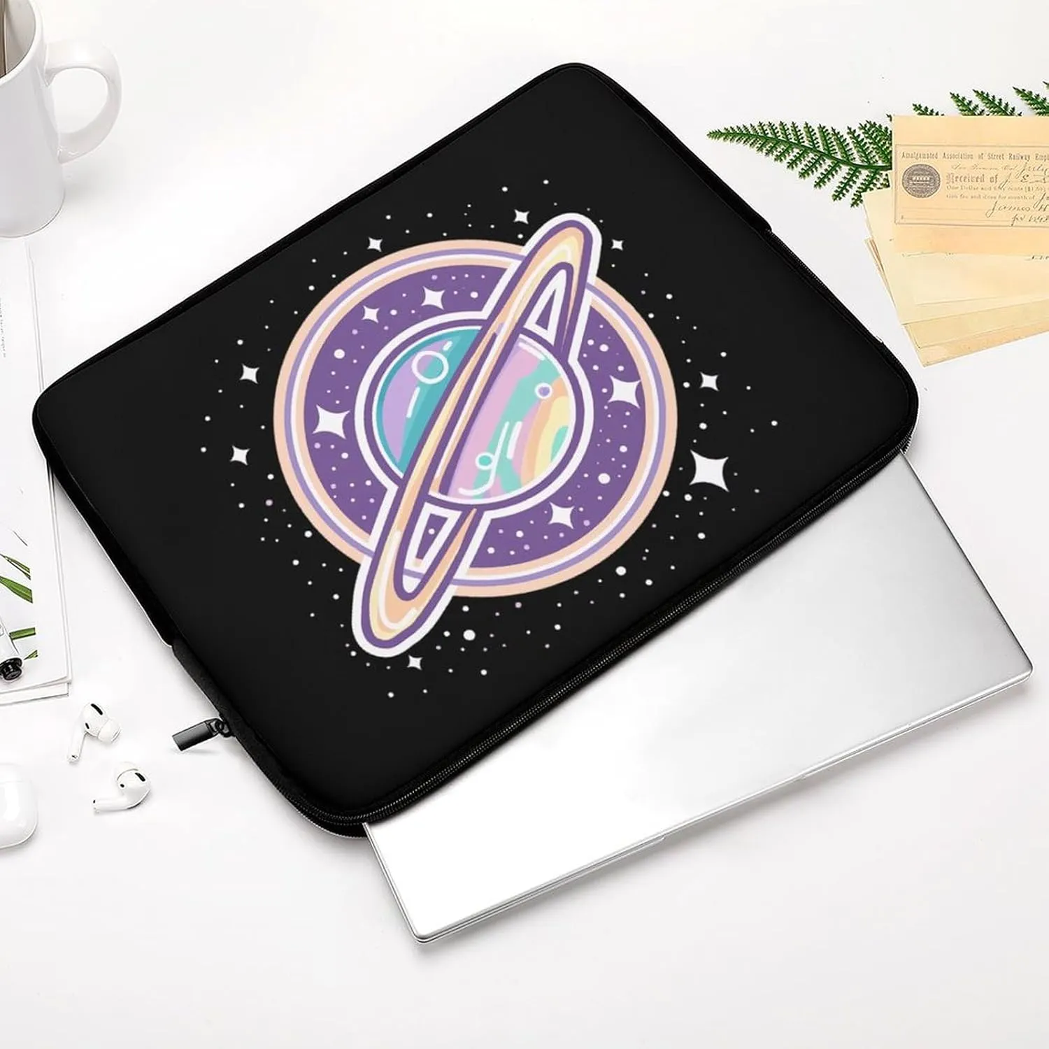 Galaxy Planet Personalized Laptop Bag Business Casual Laptop Cases Slim Computer Bag Briefcase