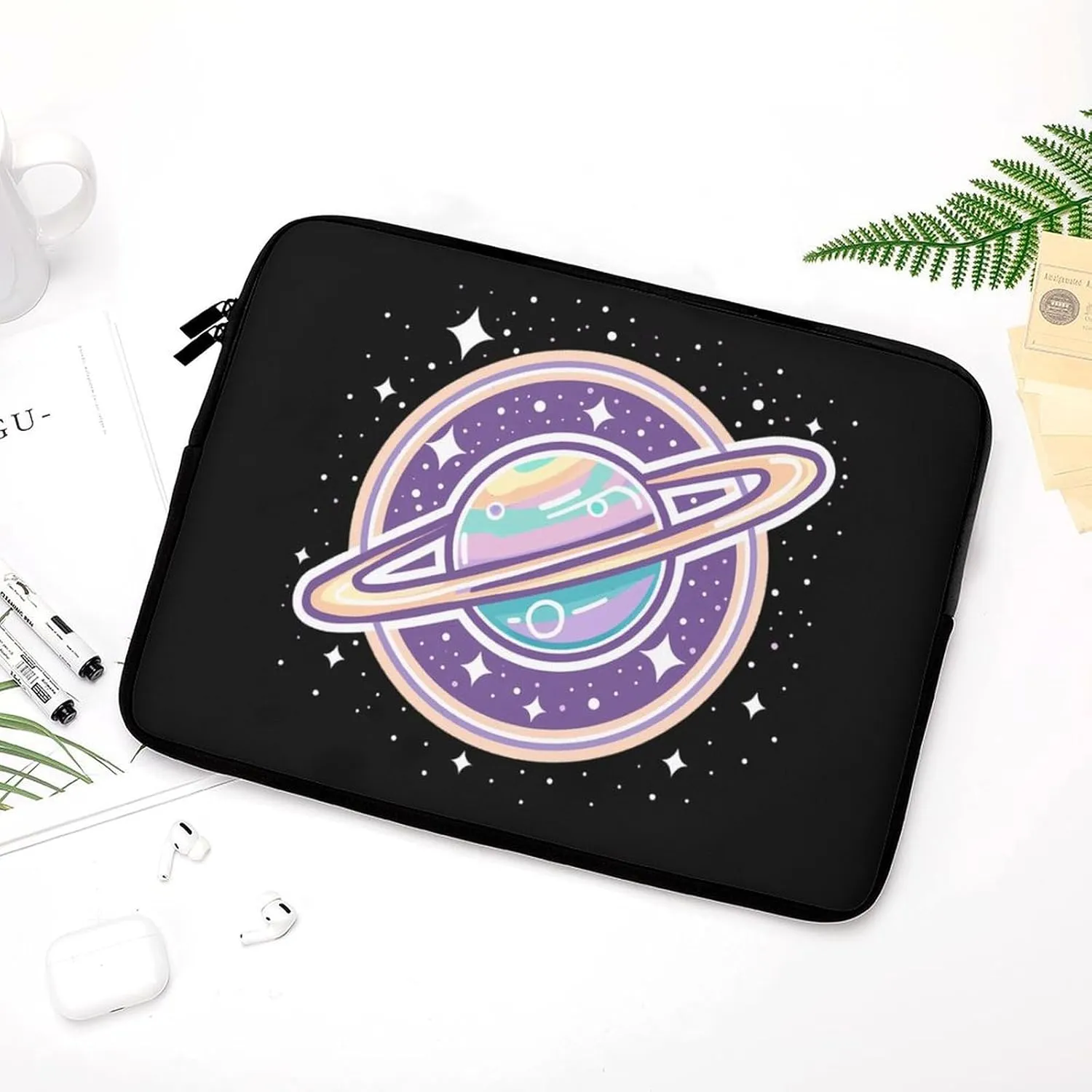 Galaxy Planet Personalized Laptop Bag Business Casual Laptop Cases Slim Computer Bag Briefcase