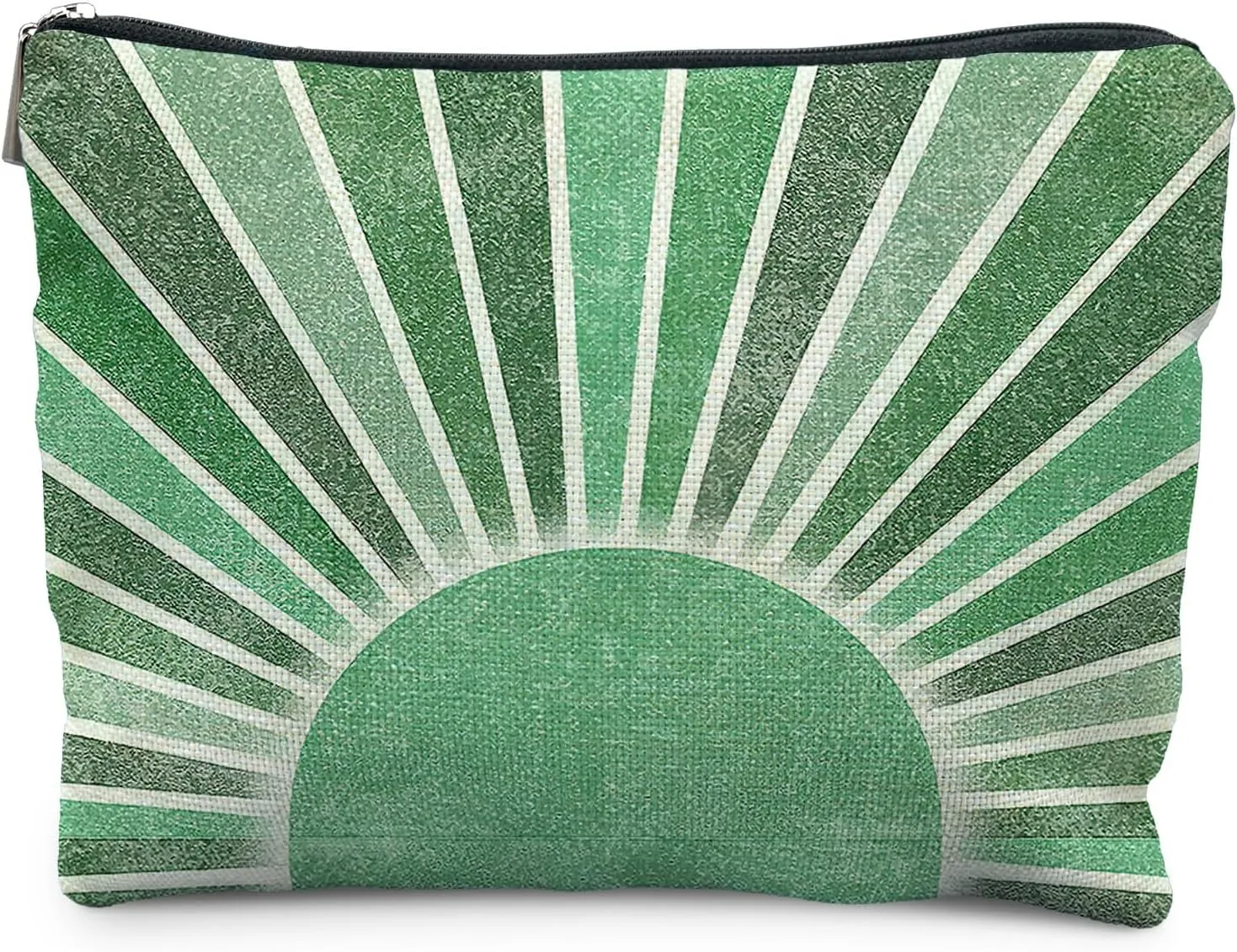 Green Boho Makeup Bag Gifts for Women, Vintage Sunshine Sun Beach Makeup Bag, Sunshine Gifts for Women