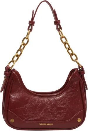 Hobo Bags for Women Shoulder Clutch Bags Vintage Slouchy Shoulder Bag Leather Purse Armpit Tote