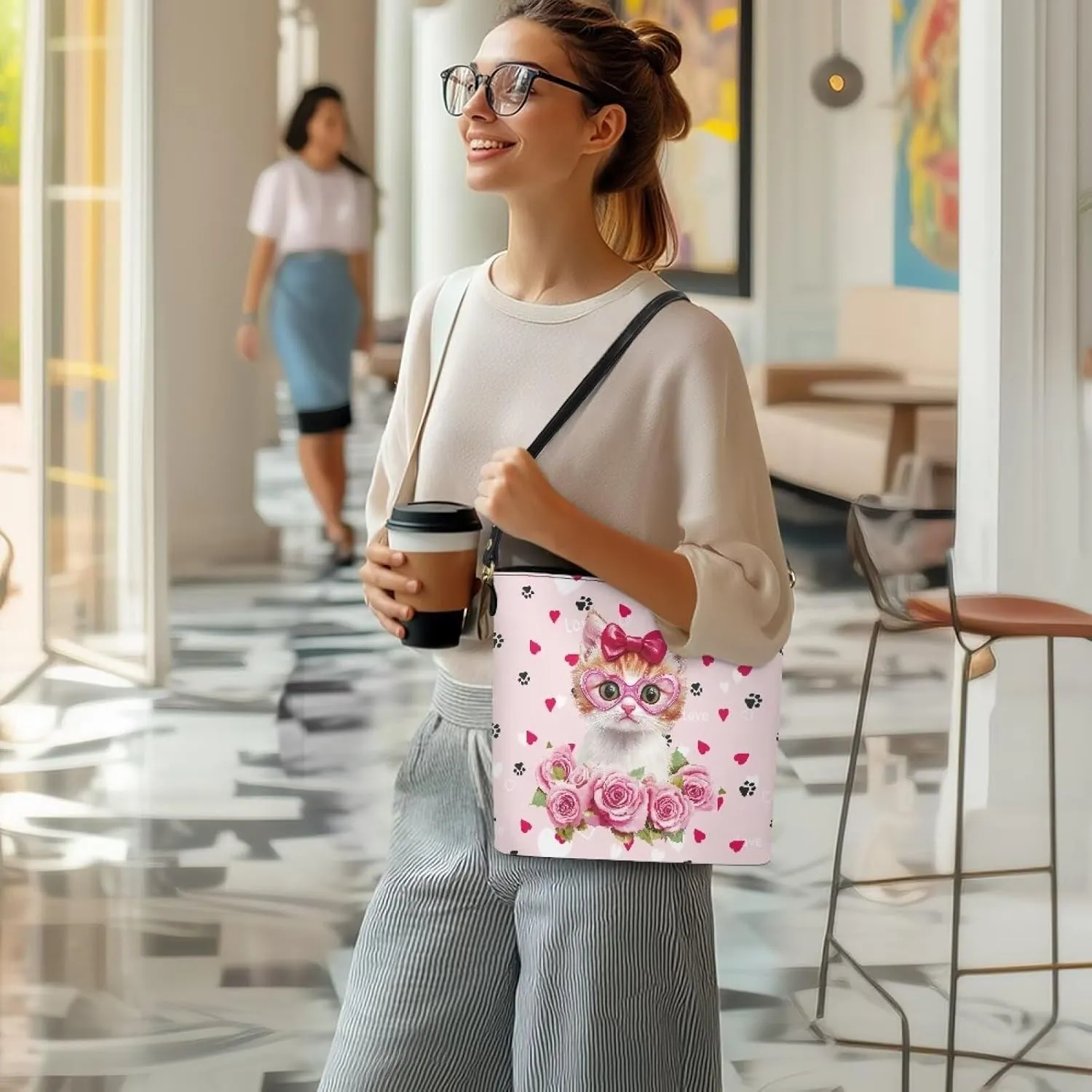 HUGS IDEA Boho Bags for Women Leather Handbag Shoulder Bucket Crossbody Purse