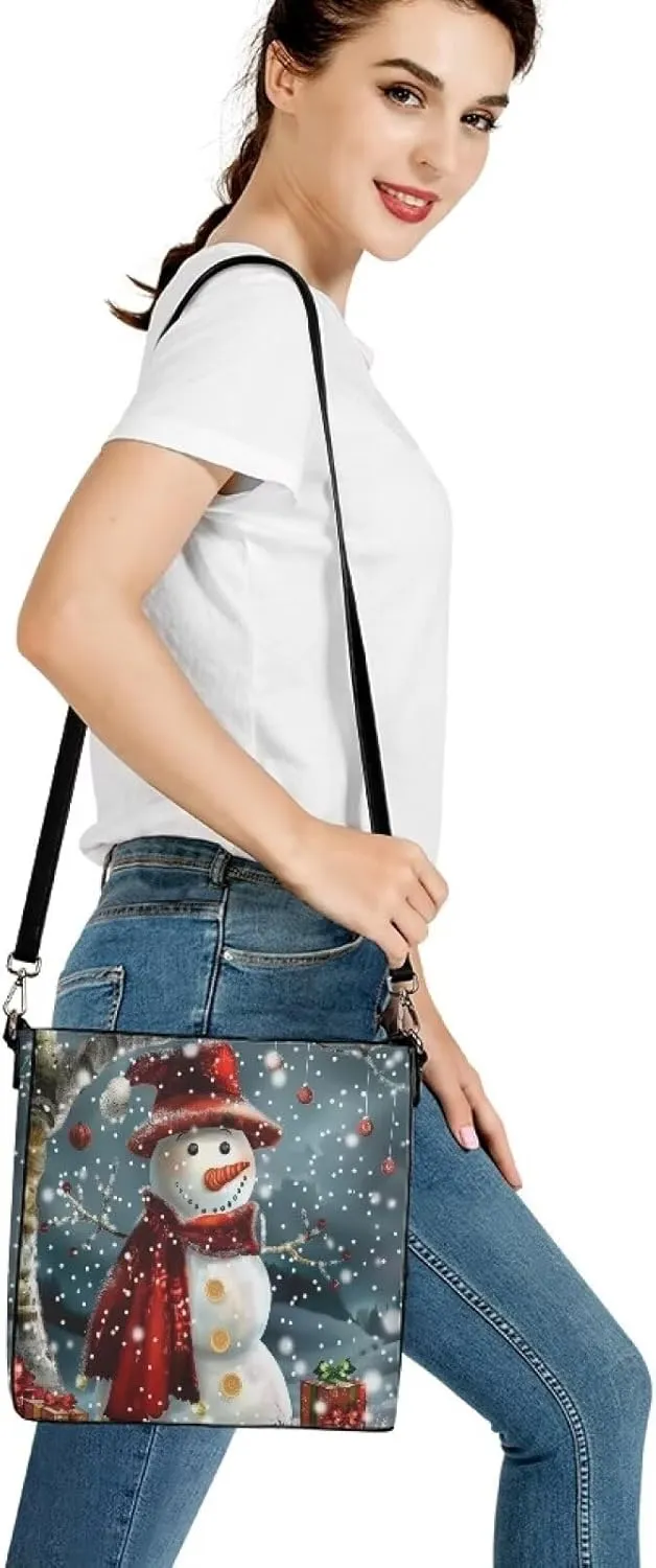 HUGS IDEA Boho Bags for Women Leather Handbag Shoulder Bucket Crossbody Purse