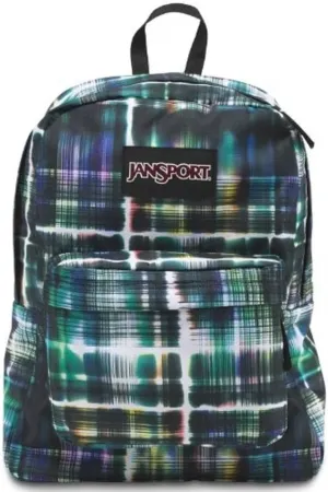 JanSport Superbreak Backpack (BLACK/MULTI SHORT CURCUIT)