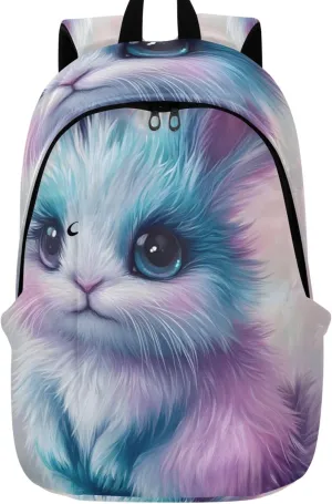 Joisal Ladies Womens Casual Daypack Backpacks Cute Bunny Easter Lightweight Gifts for College Students