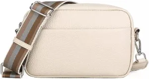 JSEIAJB Classic Purses and Handbags Women Wide Fabric Strap Crossbody Bag Ladies Daily Use Zipper Shoulder Bags