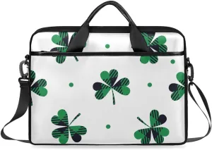 Laptop Shoulder Bag Modern Saint Patrick's Day Tablet Computer Notebook Sleeve Messenger Bags Carrying Case with Strap Briefcase Tote for 14 15 in Laptops