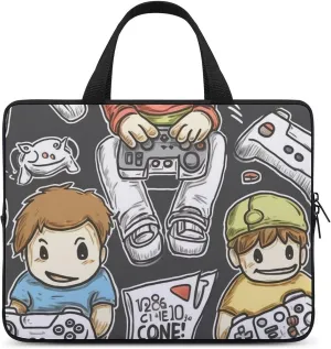 Laptop Sleeve with Handle Video Game Boys Laptop Sleeve Bag Ultra-Thin Computer Bag Cover for 12-17 Inch