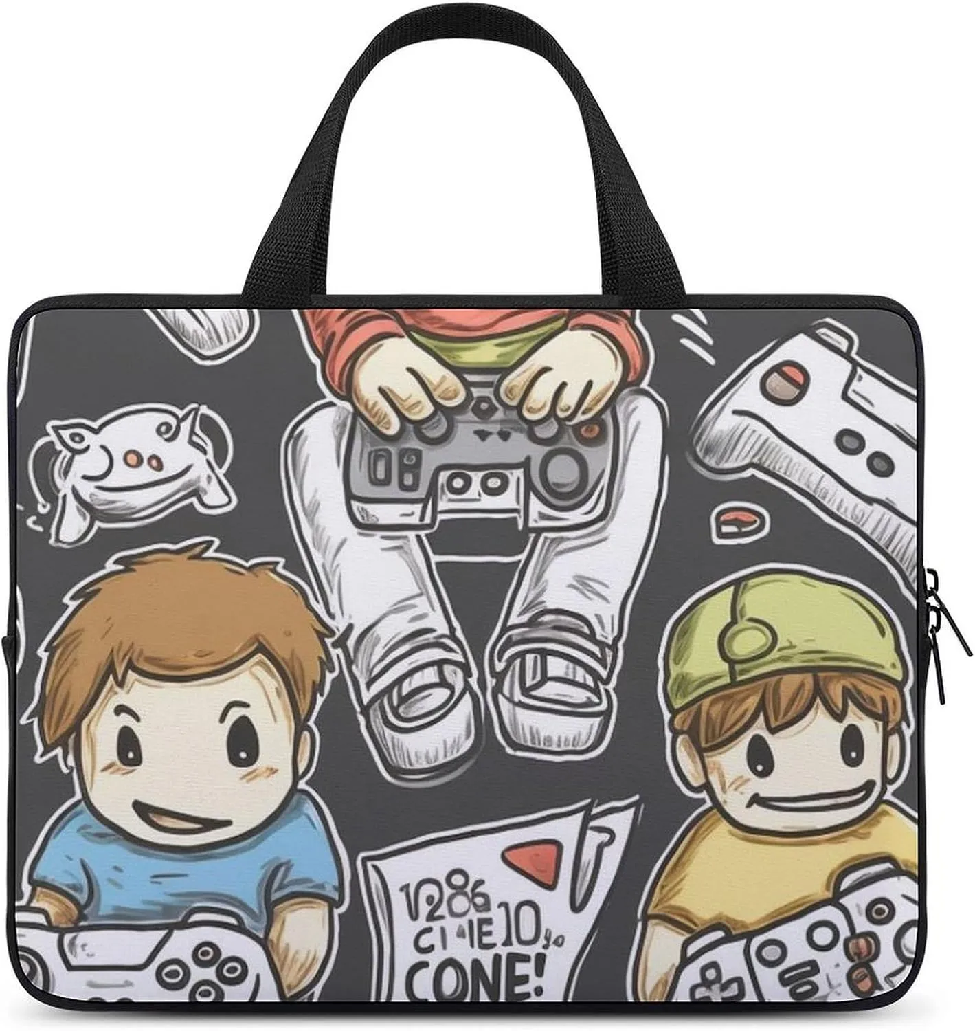 Laptop Sleeve with Handle Video Game Boys Laptop Sleeve Bag Ultra-Thin Computer Bag Cover for 12-17 Inch