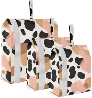 Leopard Modern Fashion Packing Cubes for Suitcases 3 Set Compression Expandable Luggage Packing Organizers for Carry on Suitcase Travel Accessories Luggage Organizer Bags Set