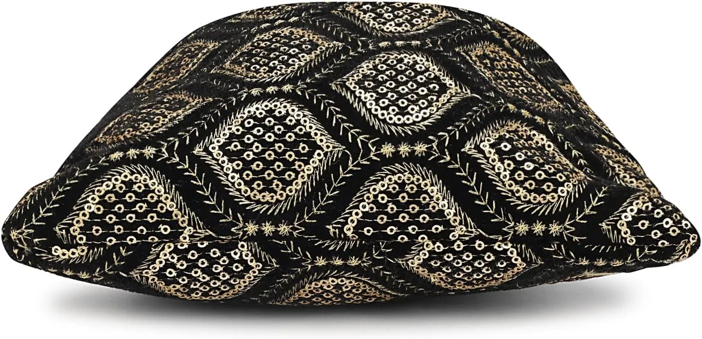 LONGING TO BUY Indian Embroidered Pearl Potli Bag For Women, Sequence Design with Tassel, Wedding Potli Bags