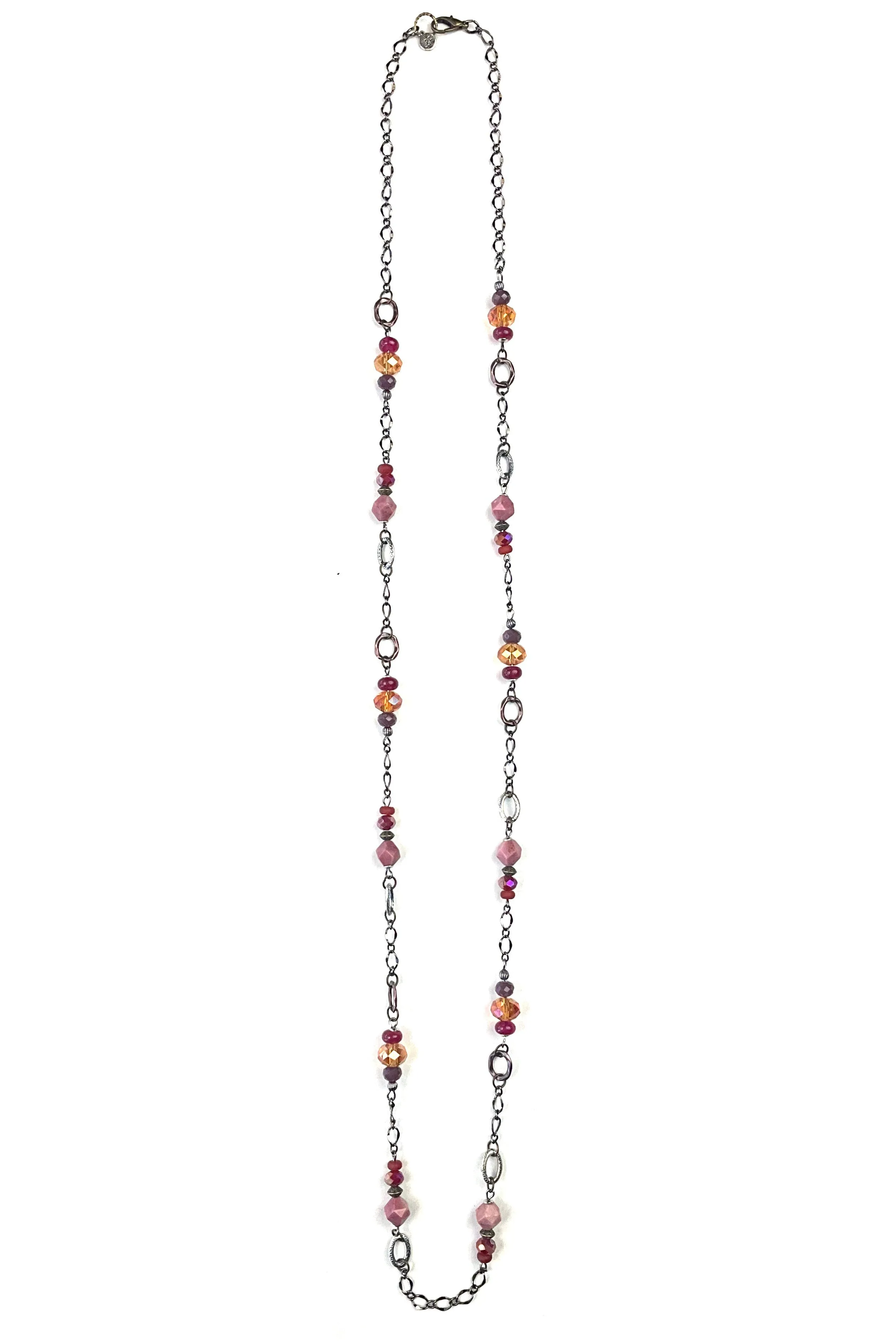 Lost And Found Long Simple Earth Tone Beaded Rosary