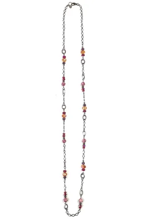 Lost And Found Long Simple Earth Tone Beaded Rosary