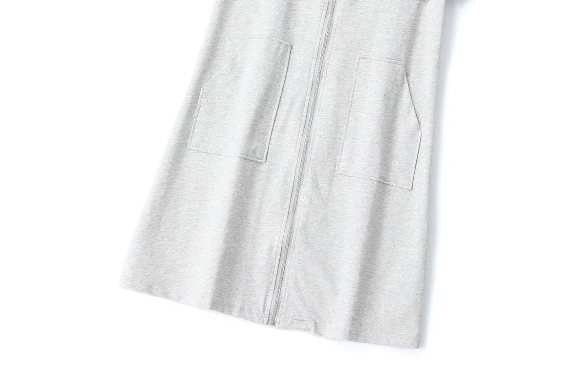 Mabel Plus Size Hoodie Utility T Shirt Dress