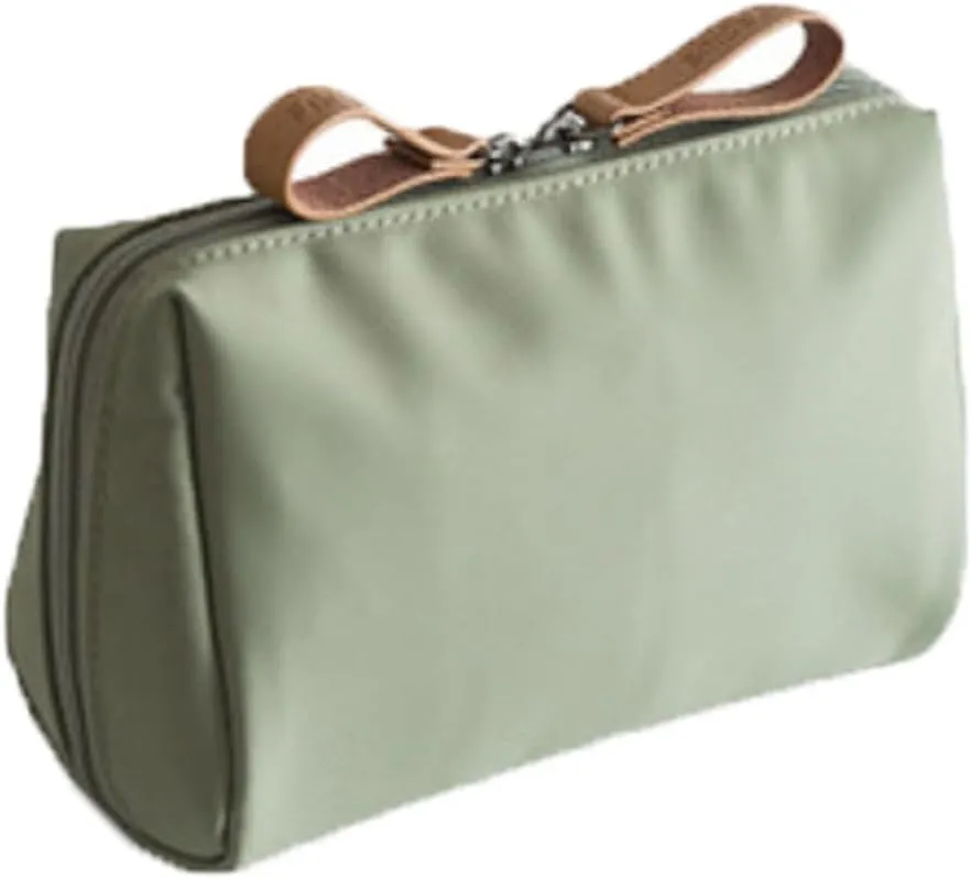 Makeup Bag for Travel - Handy Bag for Your Travel Essentials, Small Cosmetic Organizer for Purse, Women & Girls, Compact Organizer for Travel Essentials and Toiletries (Green, Large)