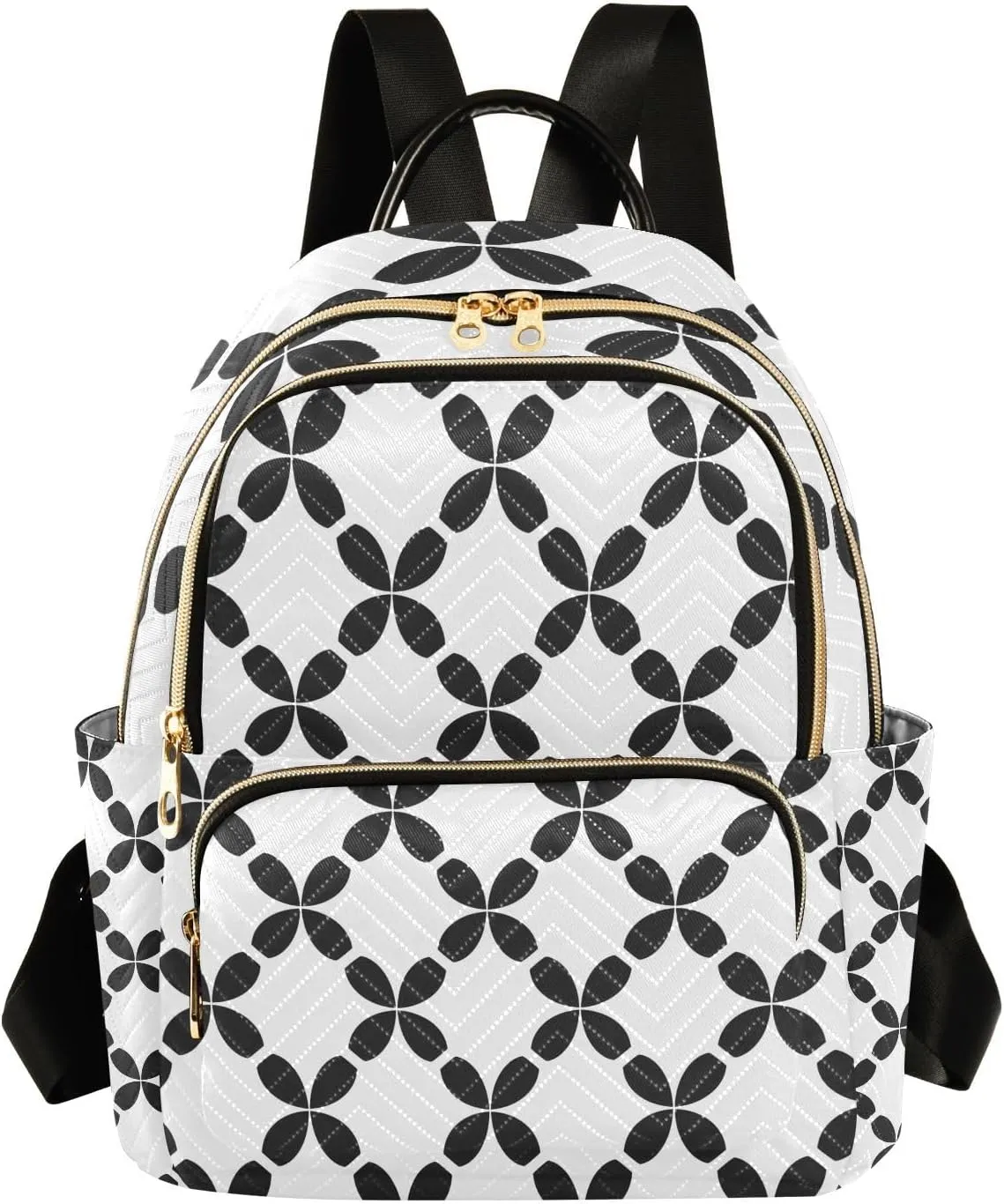 Mini Backpack for Women Plaid Pattern and White Small Purse Daypacks Stylish Bags Lightweight Travel Backpacks for College Shopping Work Dating