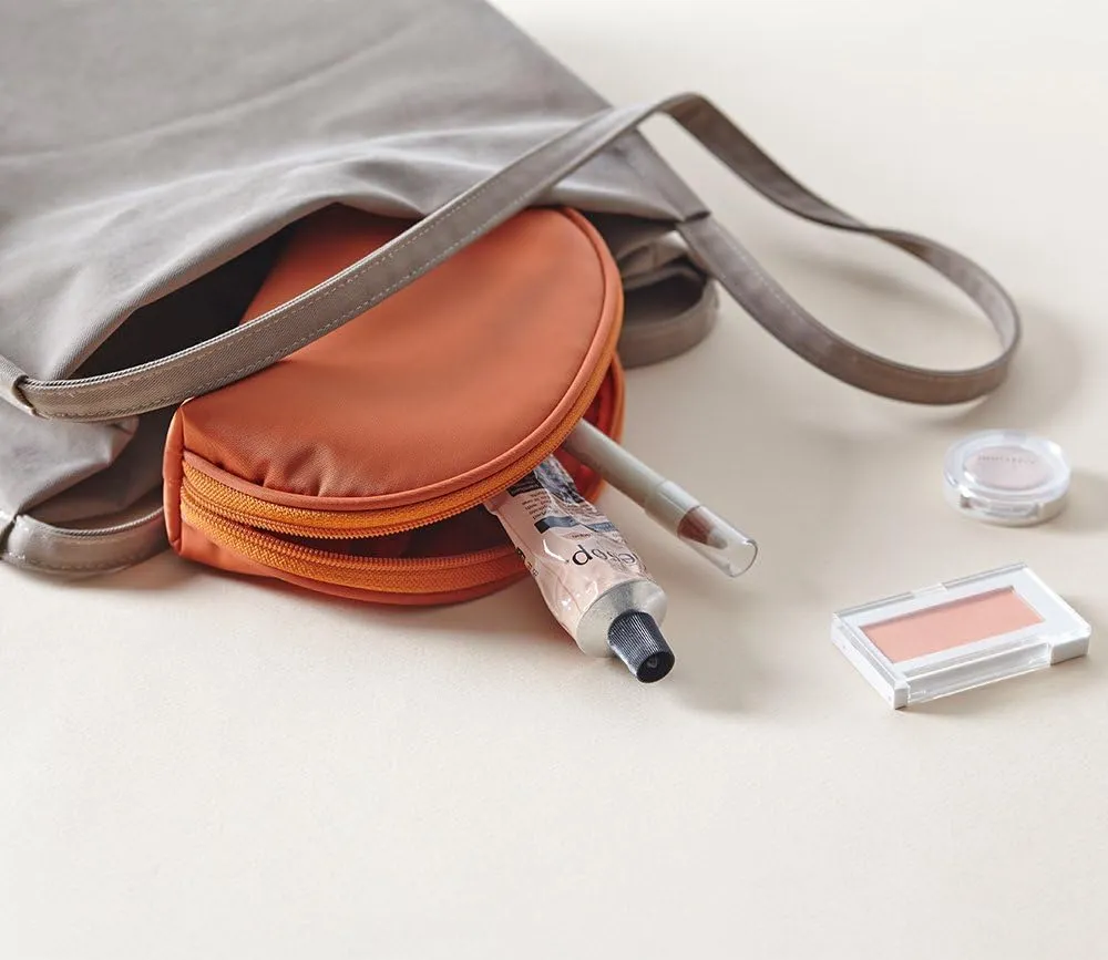 Mossio Half Moon Cosmetic Beauty Bag Travel Handy Organizer Pouch