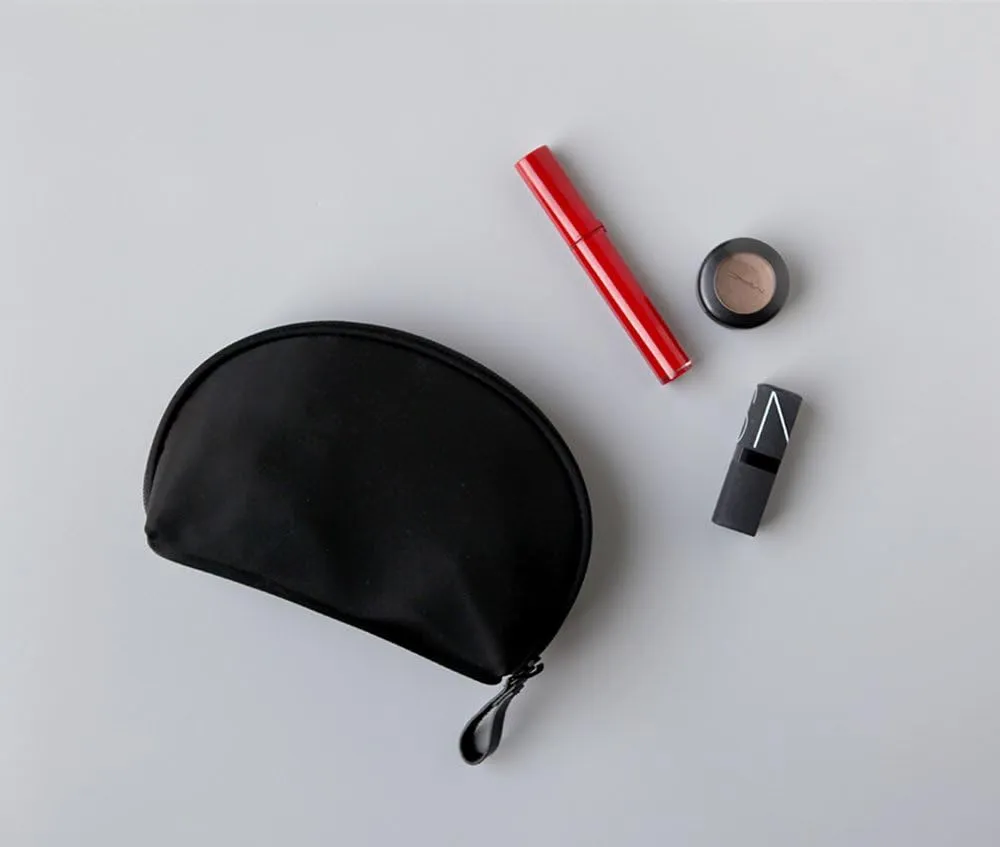 Mossio Half Moon Cosmetic Beauty Bag Travel Handy Organizer Pouch