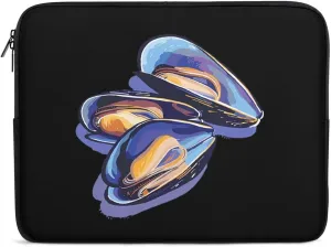 Mussels Seafood Personalized Laptop Bag Business Casual Laptop Cases Slim Computer Bag Briefcase