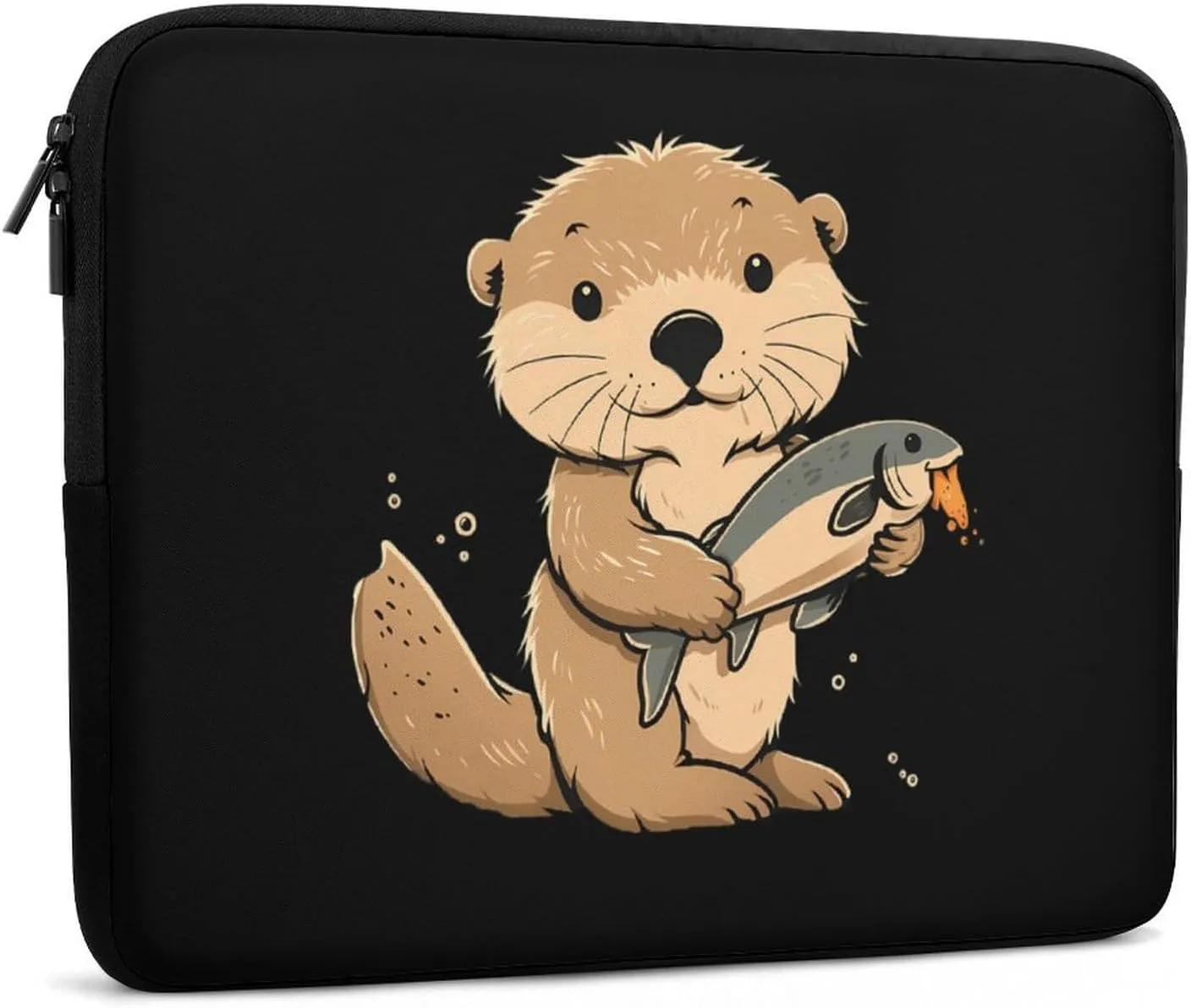 Otter Fishing Personalized Laptop Bag Business Casual Laptop Cases Slim Computer Bag Briefcase