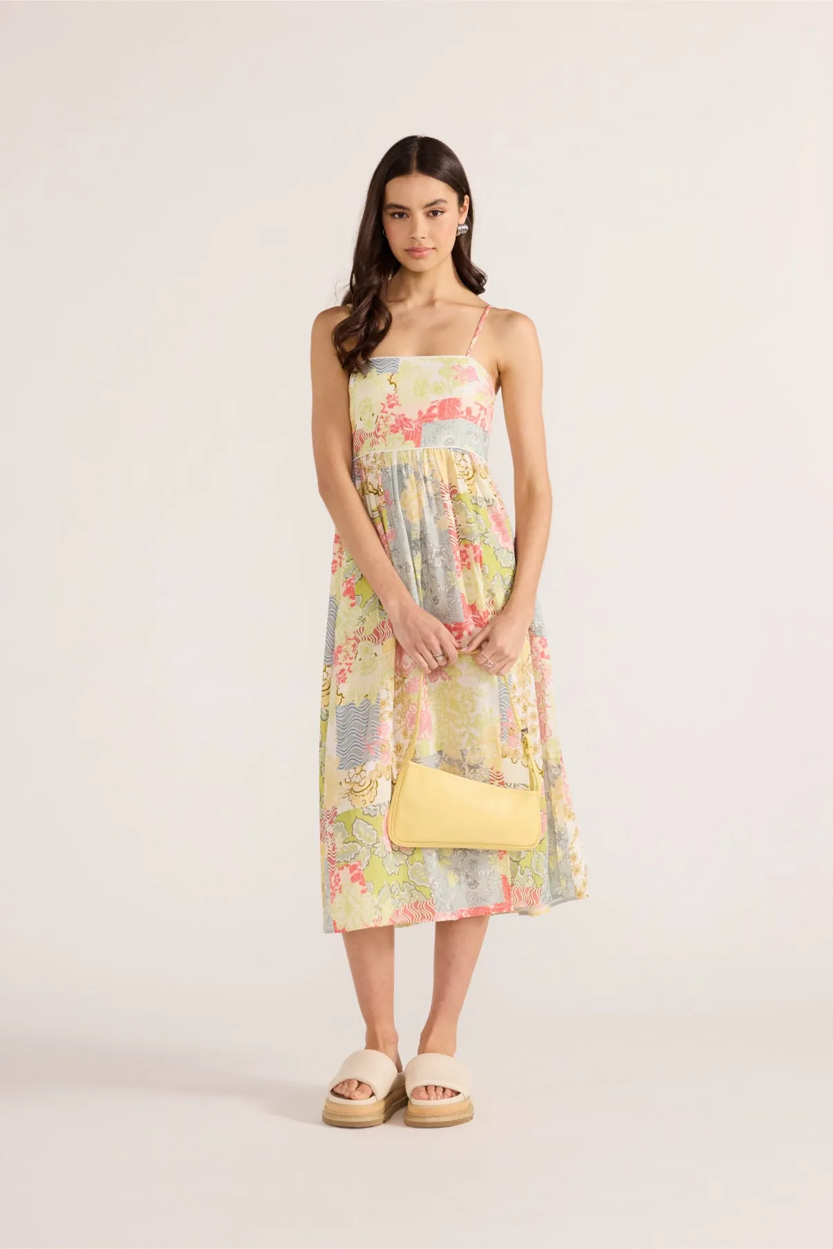 Patchwork Midi Dress
