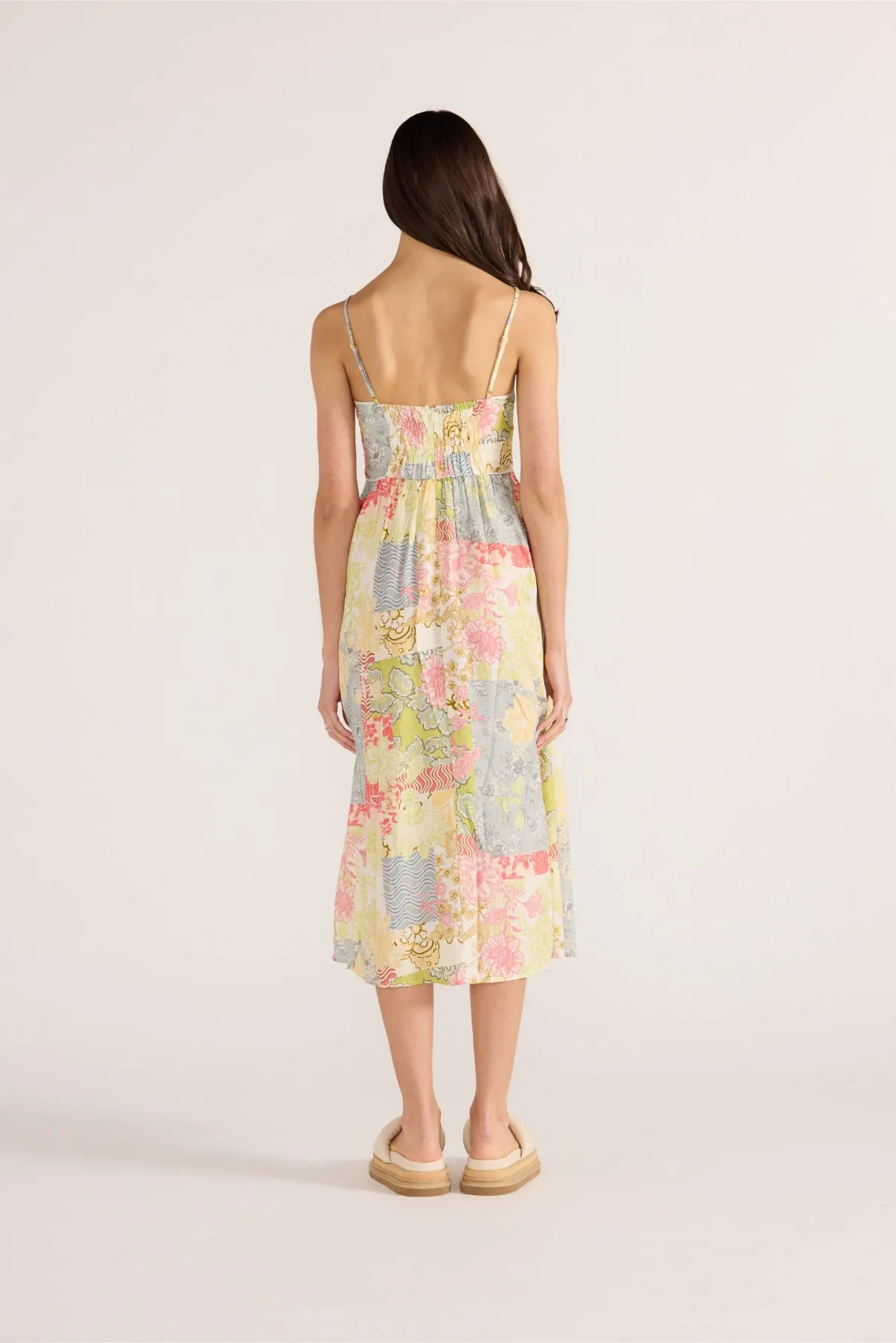 Patchwork Midi Dress