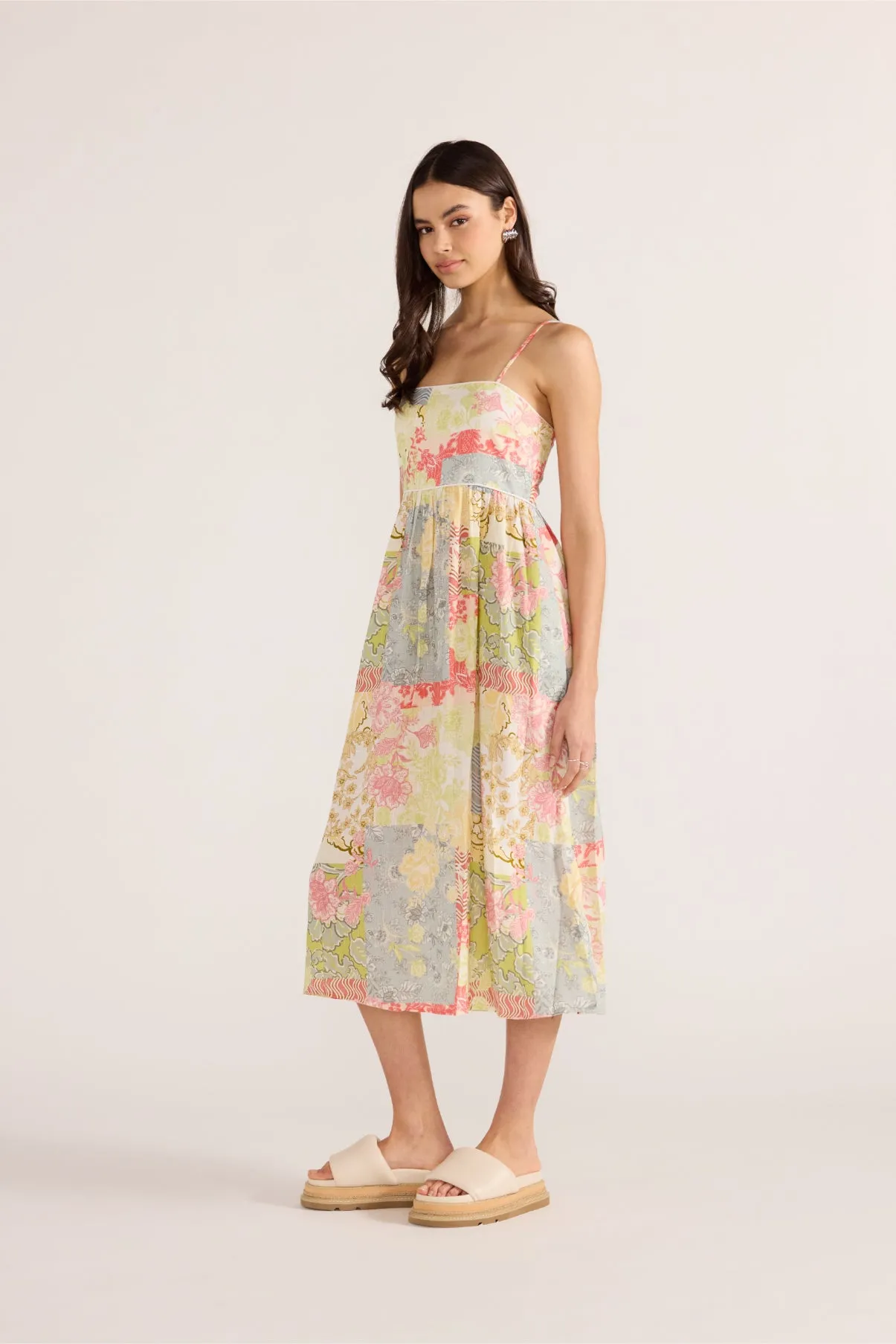 Patchwork Midi Dress