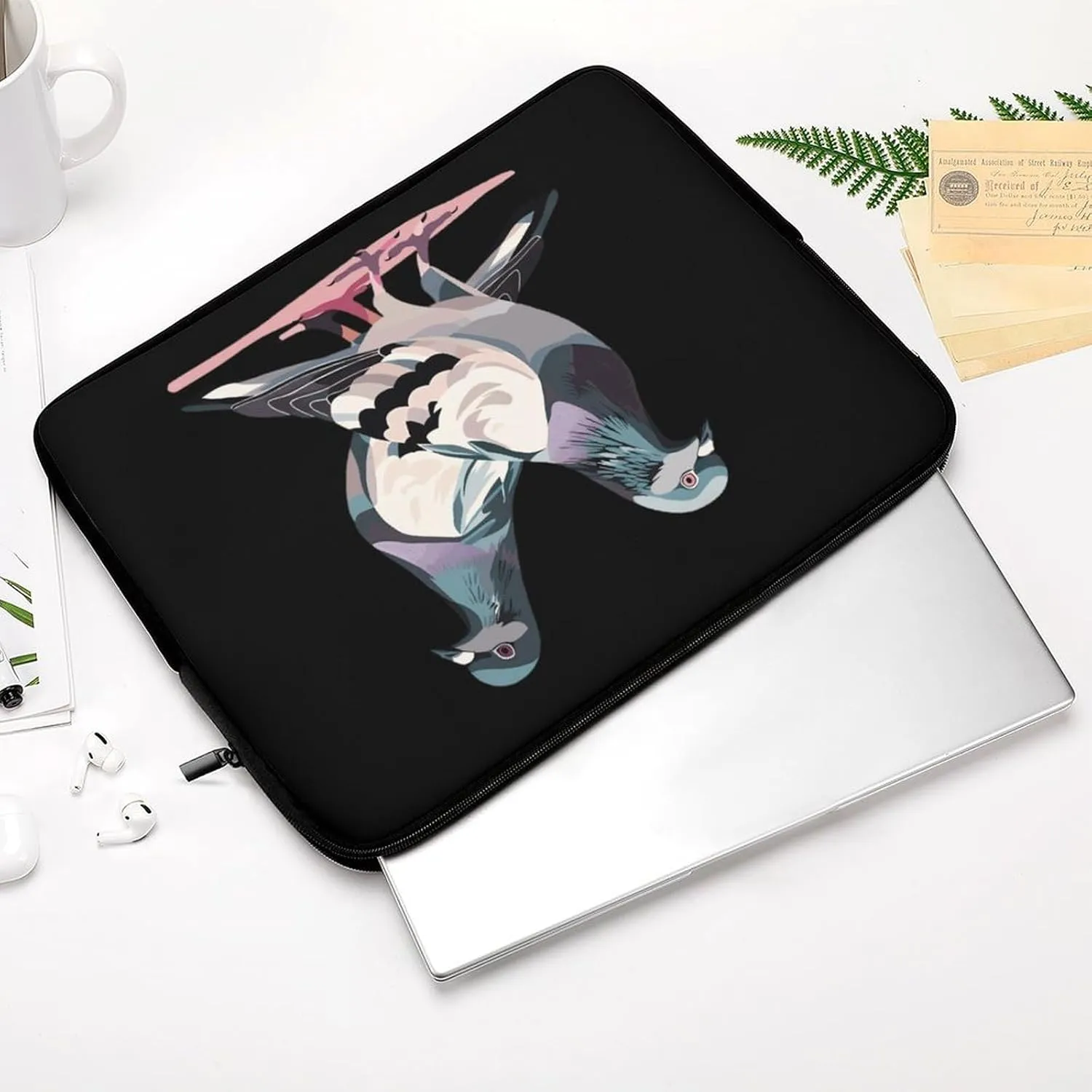 Pigeon Power Personalized Laptop Bag Business Casual Laptop Cases Slim Computer Bag Briefcase