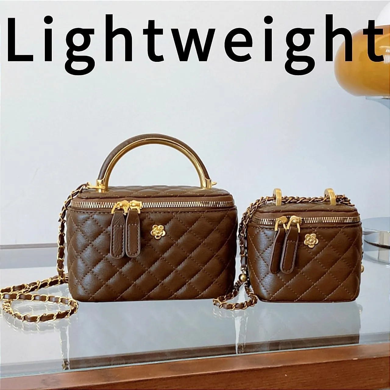 Quilted Crossbody Bags for Women Small Vintage Square Box Purse Boho Shoulder Handbags with Chain and Zipper
