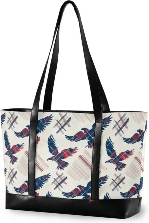 Red Blue Big Bird modern tote bag with laptop compartment with zipper tote bags for work for yoga with diaper bolsas para computadoras de mujer