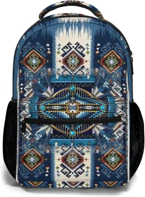 Retro Native American Backpack Indian Print Bookbag for Wome Men Computer Backpacks Book Bag Travel Daypack