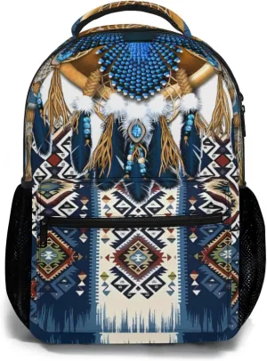 Retro Native American Backpack Indian Print Bookbag for Wome Men Computer Backpacks Book Bag Travel Daypack