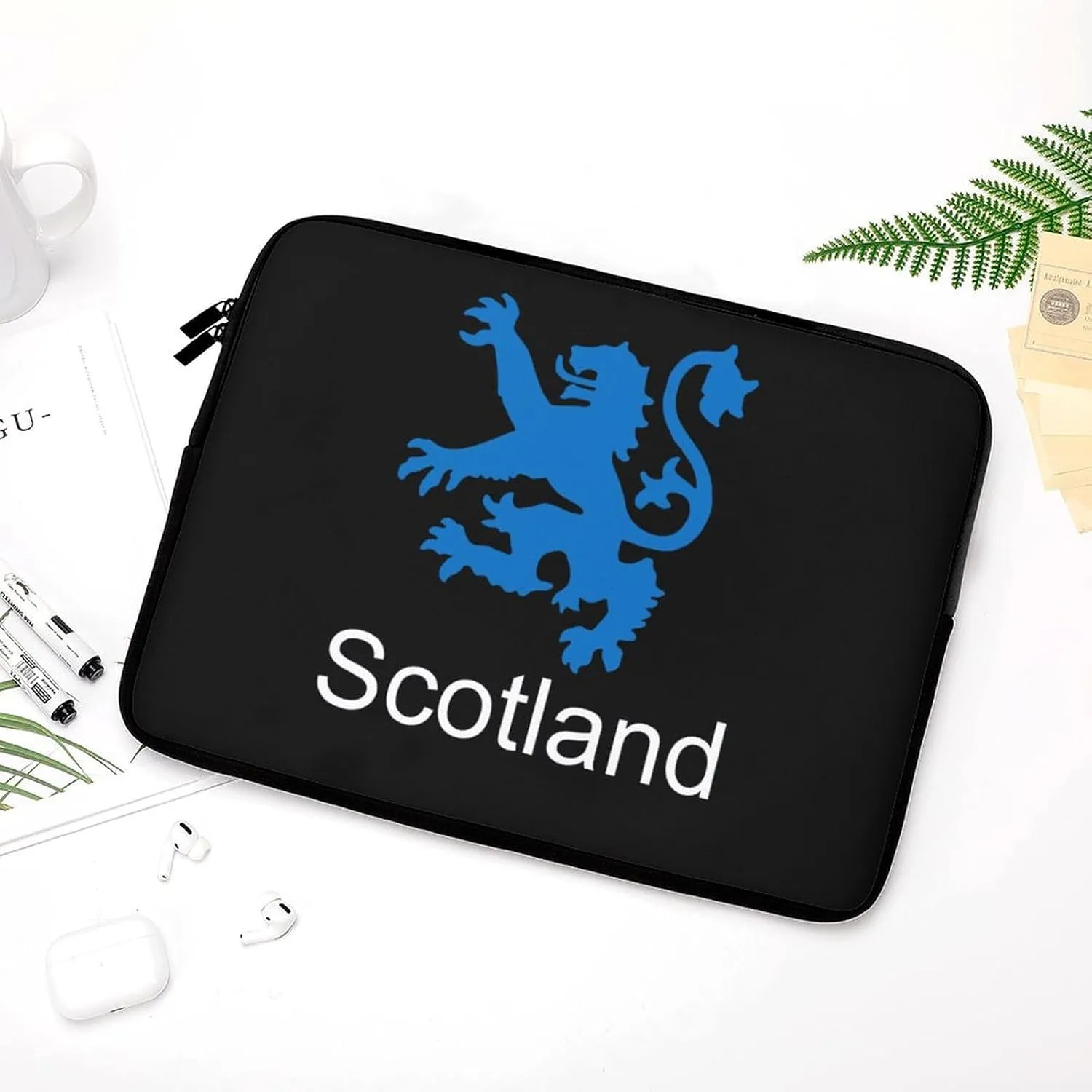 Scotland Lion Personalized Laptop Bag Business Casual Laptop Cases Slim Computer Bag Briefcase