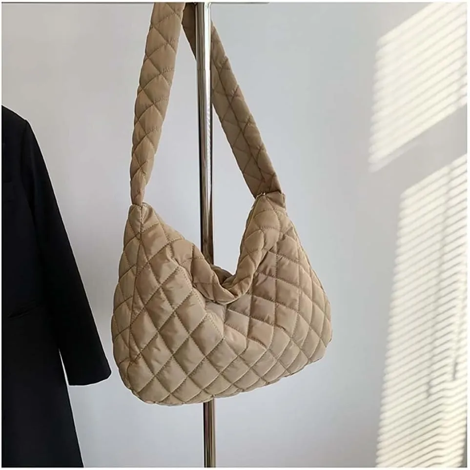 Shoulder Bag for Wome Lingge Casual Tote Crossbody Hobo Bag Top-Handle Bags