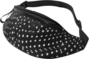 Sport Waist Bag For Men Women-Texture Pattern Polka Dot Fanny Pack-Casual Bum Bags Hiking Running Belt Bags