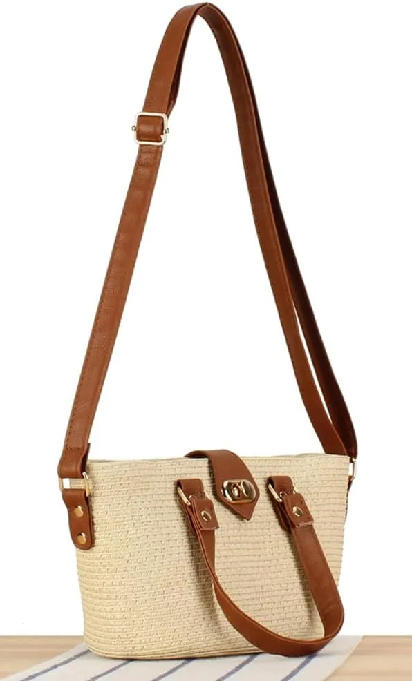 Straw Hobo Bags for Women Tote Bag Woven Shoulder Bags Large Handbag Purse Crossbody Bag Summer Beach Casual