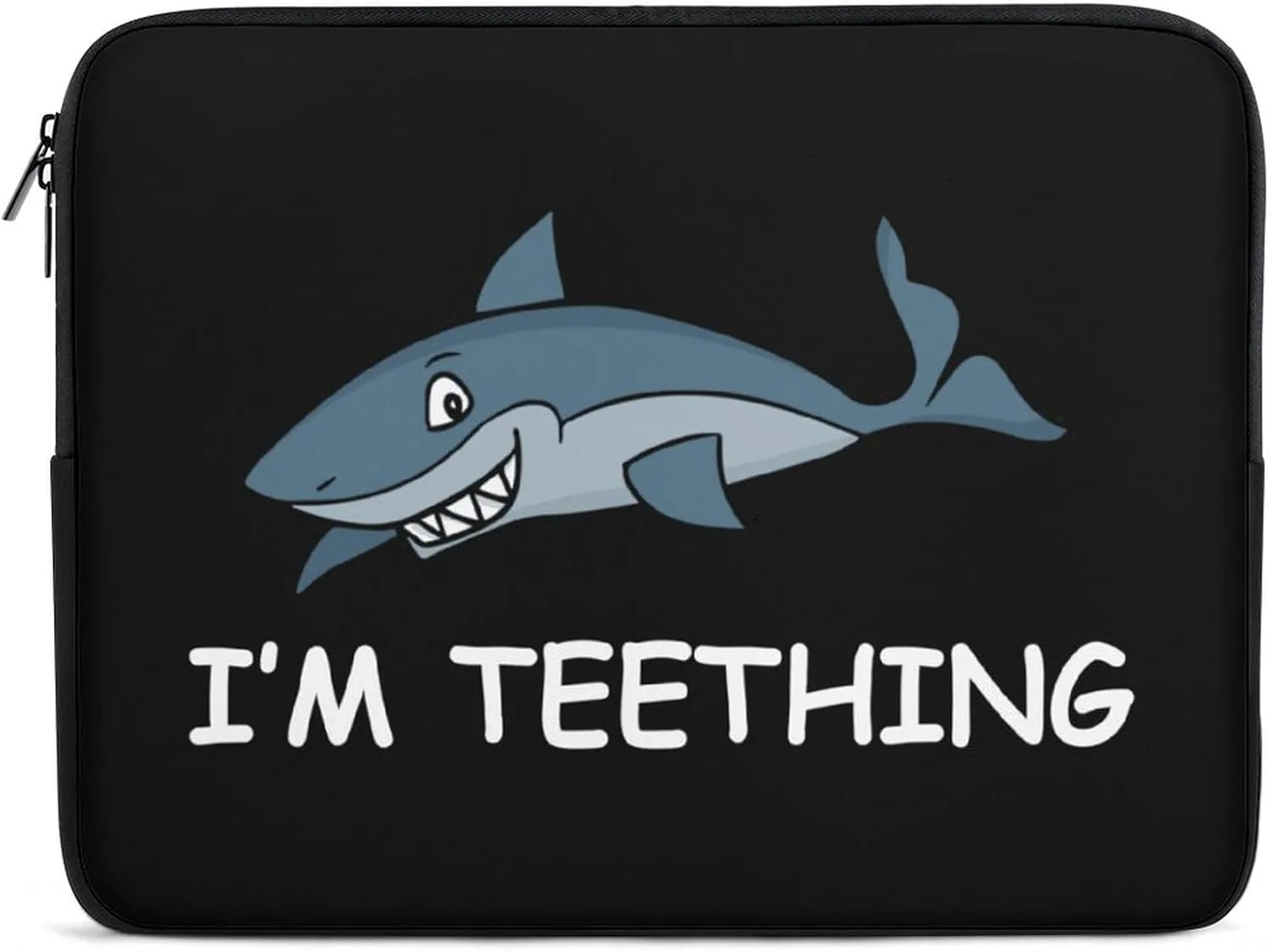 Teething Shark Personalized Laptop Bag Business Casual Laptop Case Slim Computer Bag Briefcase