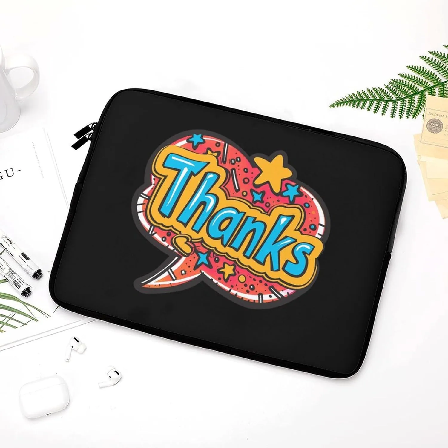 Thanks Personalized Laptop Bag Business Casual Laptop Cases Slim Computer Bag Briefcase