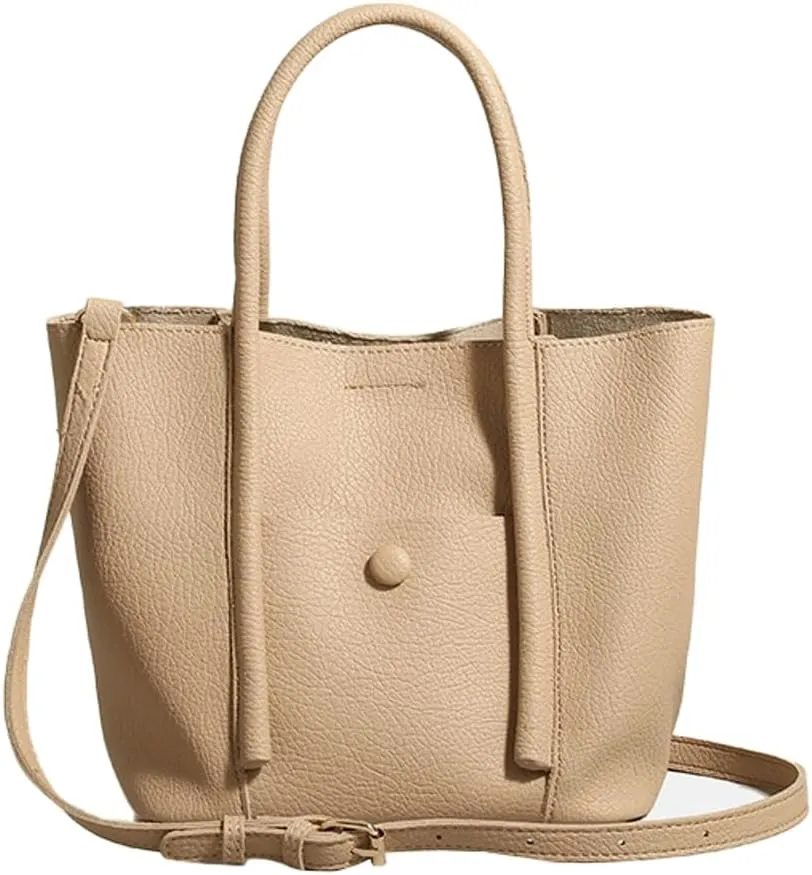 Trendy Tote Bag Women 2025 Large Vegan Shoulder Crossbody Bags Satchel Top Handle Purses Classic Bucket Handbags