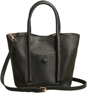 Trendy Tote Bag Women 2025 Large Vegan Shoulder Crossbody Bags Satchel Top Handle Purses Classic Bucket Handbags