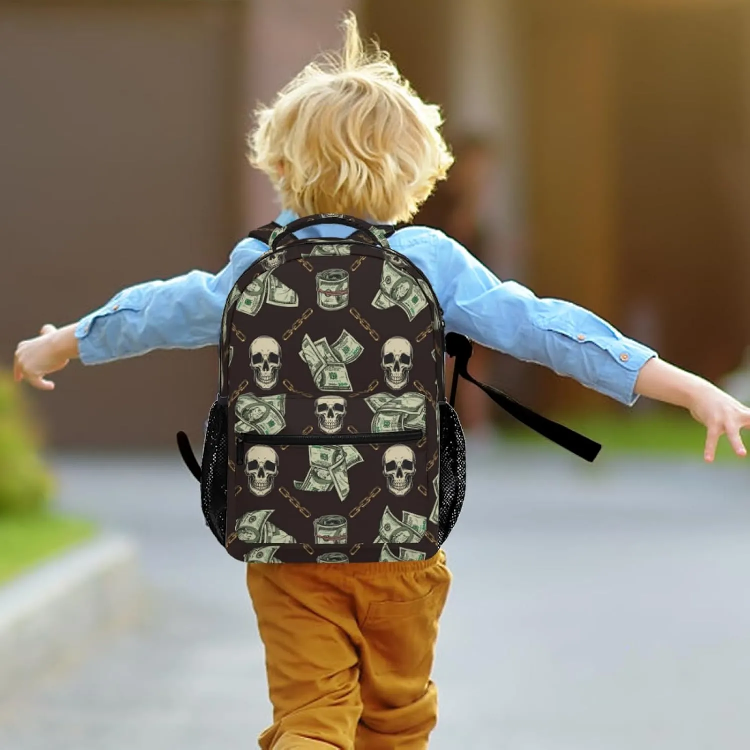 Us Bill Dollars Money Funny Backpack Book Bag Lightweight Casual Daypack for Women Men Travel Laptop 17 Inch