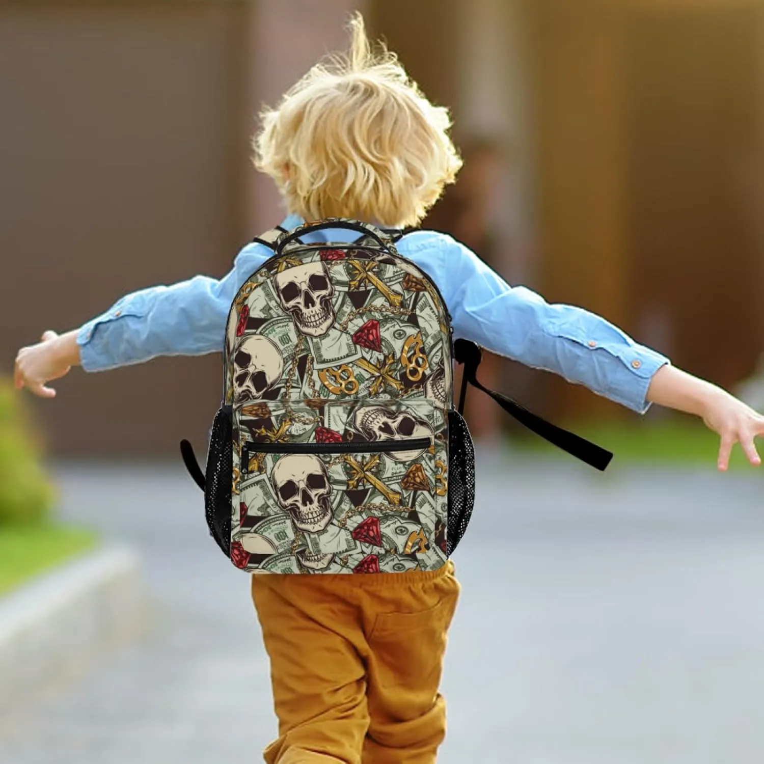 Us Bill Dollars Money Funny Backpack Book Bag Lightweight Casual Daypack for Women Men Travel Laptop 17 Inch