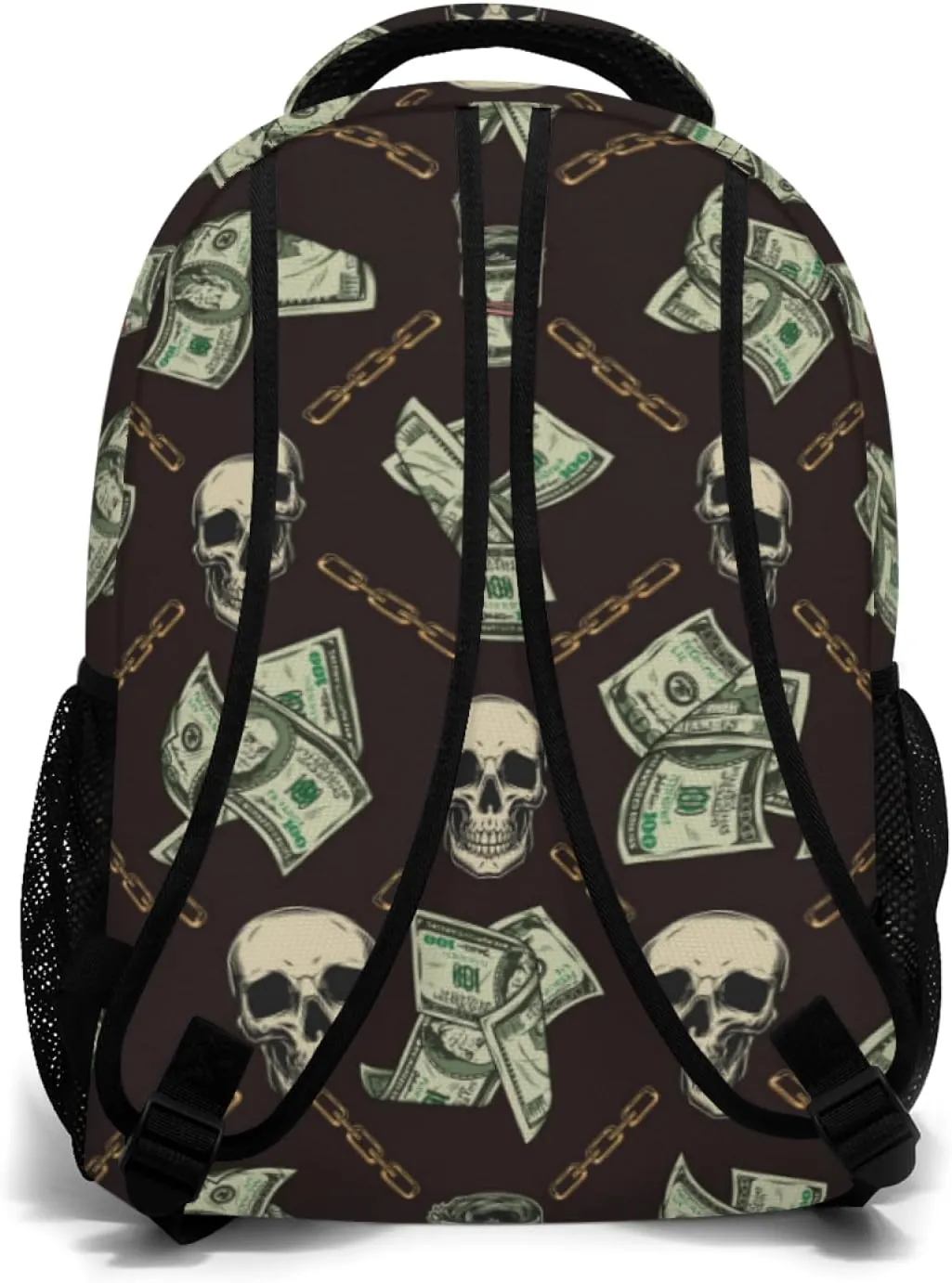 Us Bill Dollars Money Funny Backpack Book Bag Lightweight Casual Daypack for Women Men Travel Laptop 17 Inch