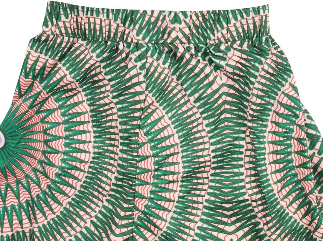 Vimoisa Women Sexy Boho African Jumpsuits Printing Rompers V-Neck Multi-Way Wide Leg Pants