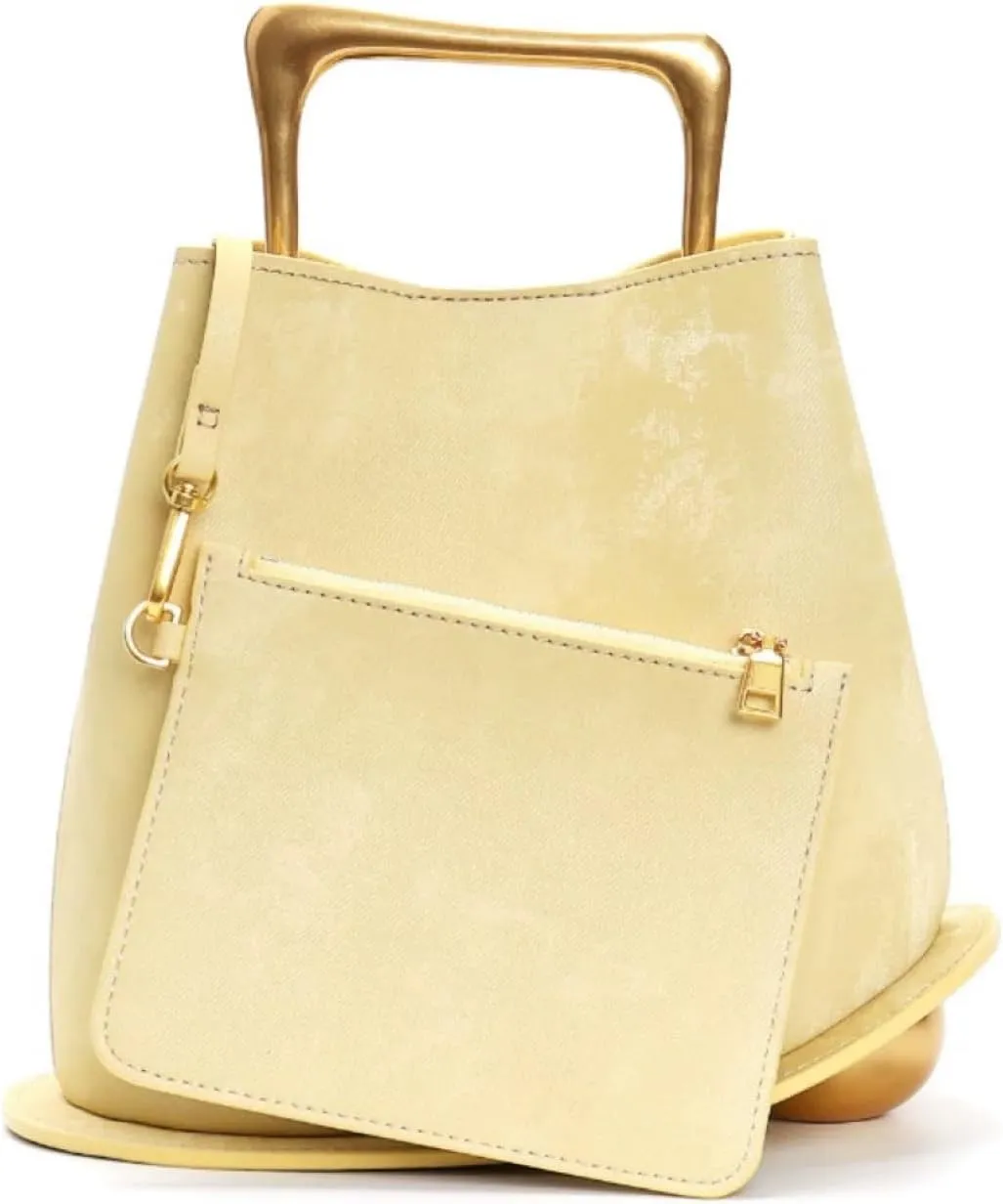Women's Silk Bucket Bag, Personalized Handbag, Creative Vegetable Basket, One Shoulder Crossbody