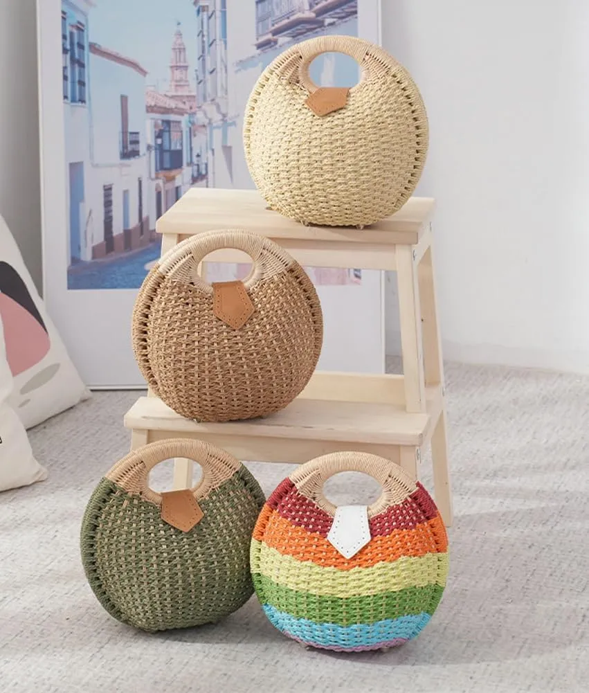 Woven Hobo Tote Bags Chic Handbag Shoulder Bag Purse Small Purse Casual Bags Large
