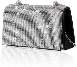 Yokawe Rhinestone Clutch Purses for Women Bling Crystals Evening Bag Wedding Party Prom Cocktail Handbags