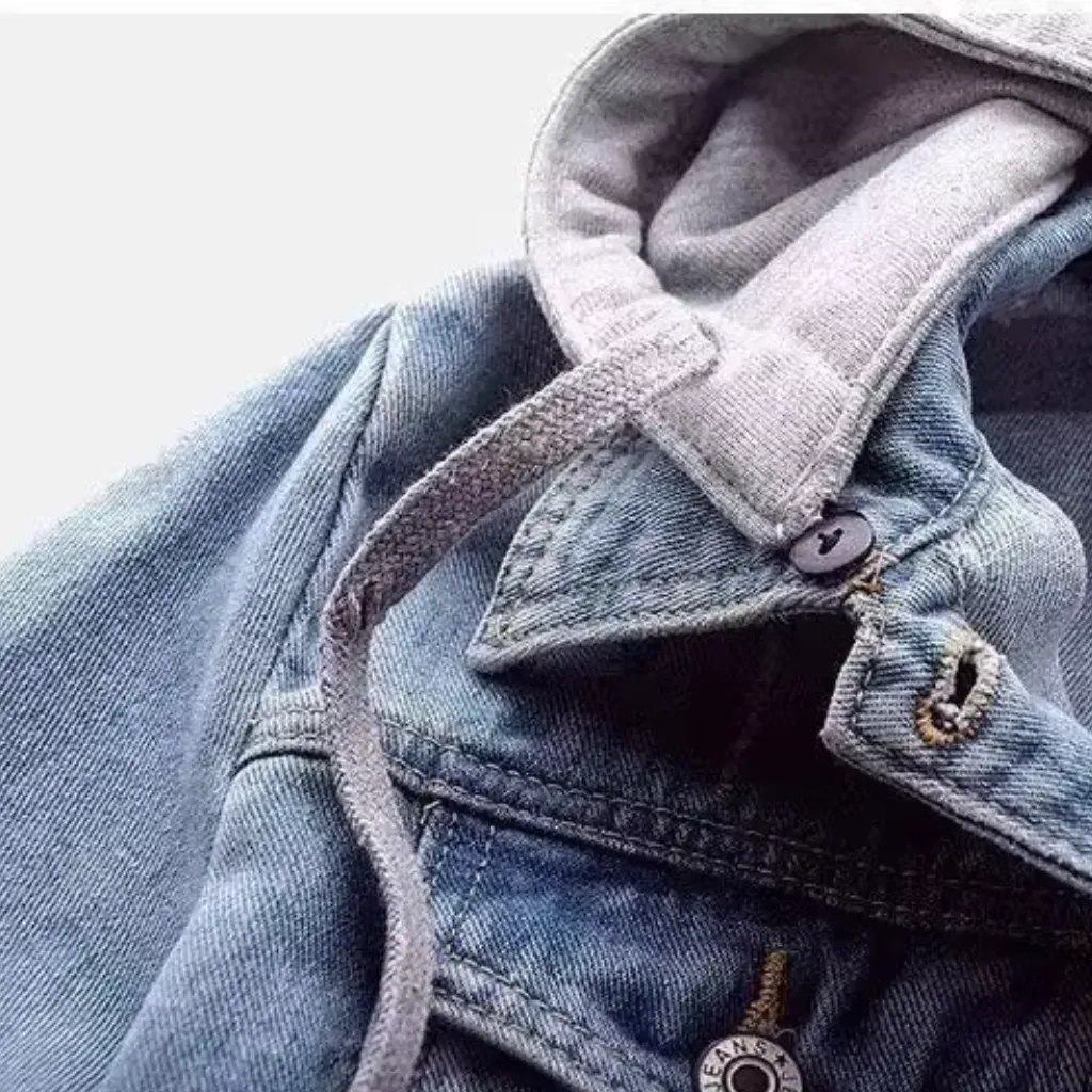 Zoe  Hooded Denim Utility Jacket